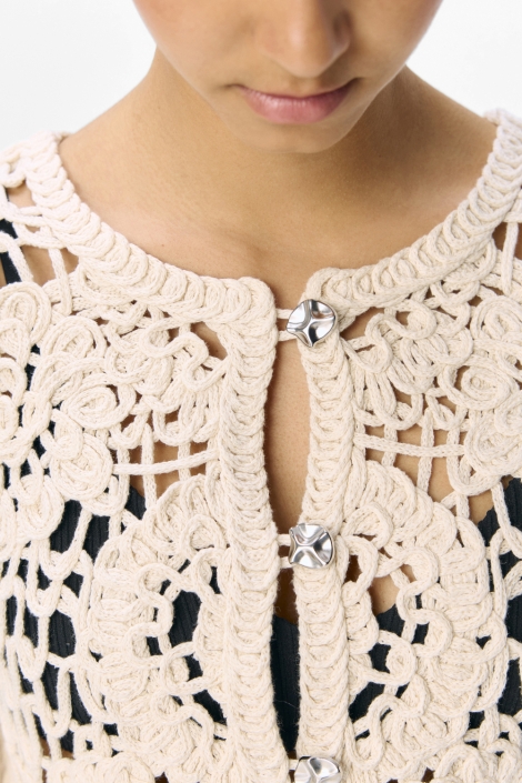 Object objlizza knit reg l/s cardigan cc3